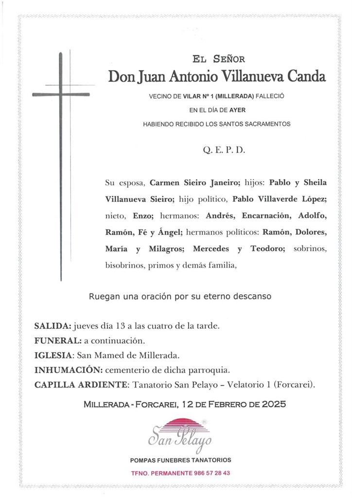 Foto principal JUAN ANTONIO VILLANUEVA CANDA
