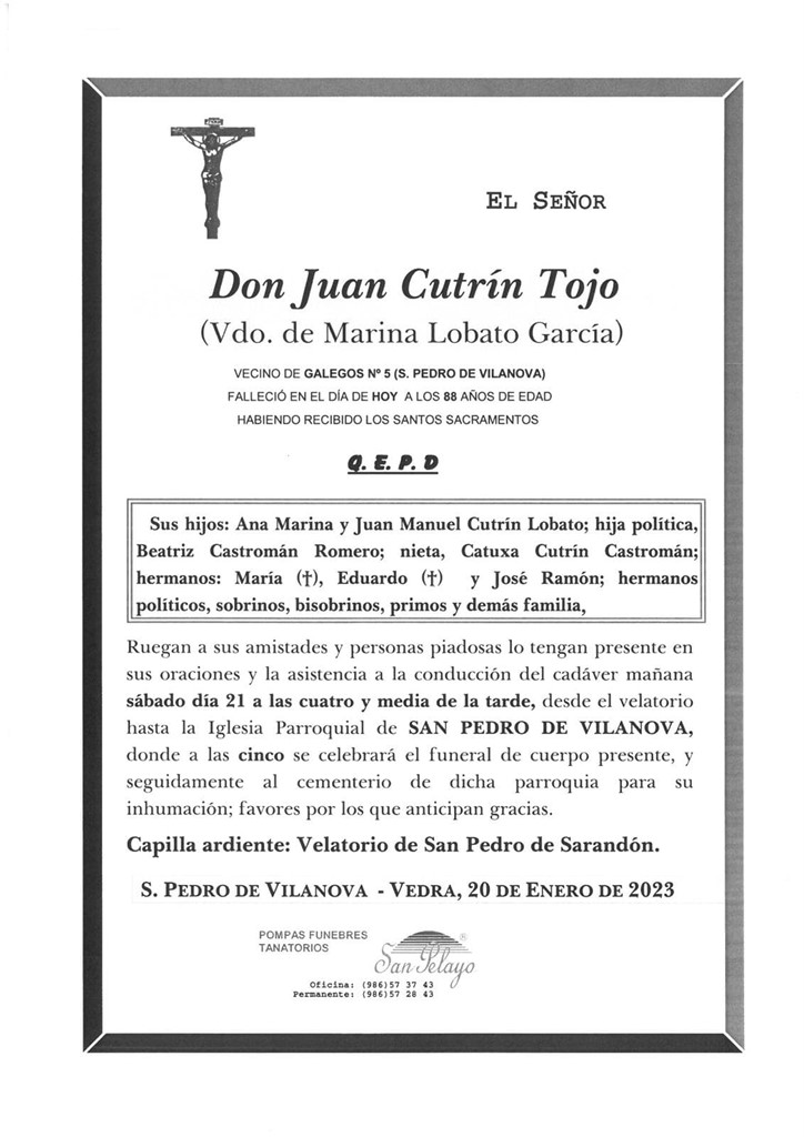 Foto principal JUAN CUTRÍN TOJO