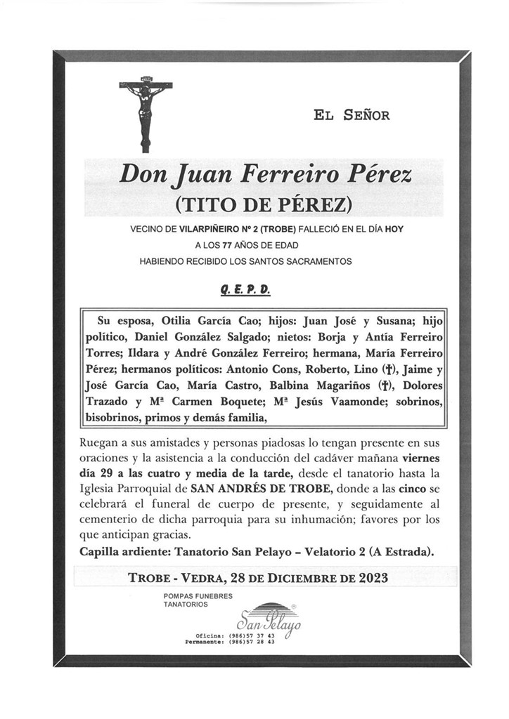 Foto principal JUAN FERREIRO PÉREZ