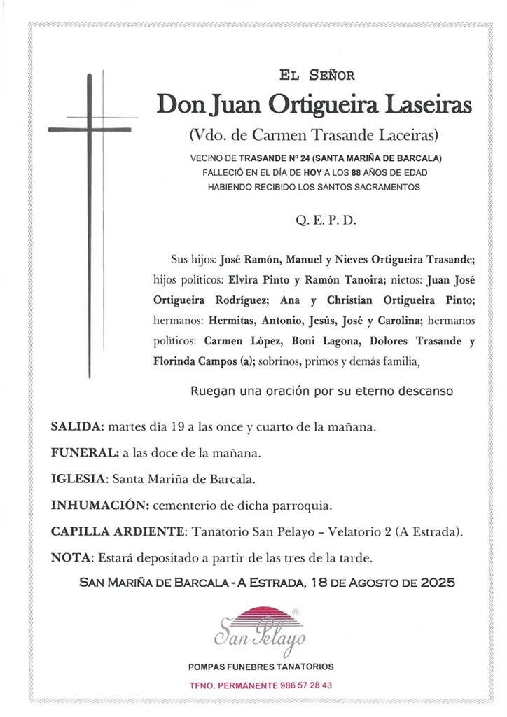 Foto principal JUAN ORTIGUEIRA LASEIRAS