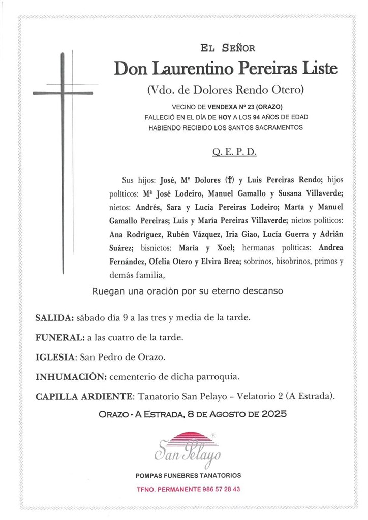 Foto principal LAURENTINO PEREIRAS LISTE