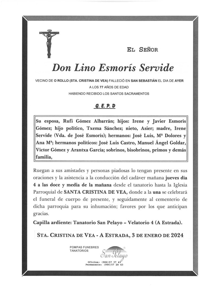 Foto principal LINO ESMORIS SERVIDE