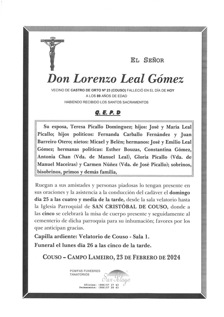 Foto principal LORENZO LEAL GÓMEZ
