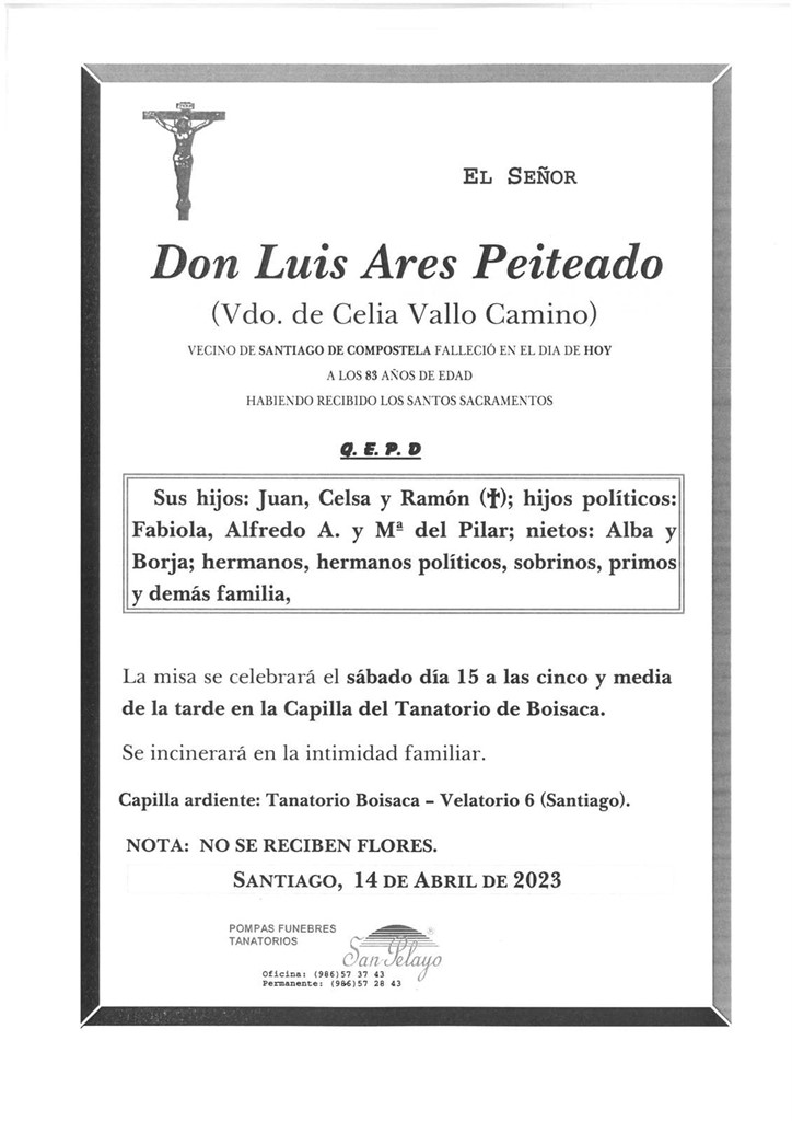 Foto principal LUIS ARES PEITEADO
