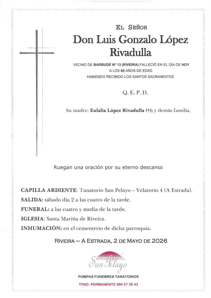 Foto secundaria LUIS GONZALO LÓPEZ RIVADULLA