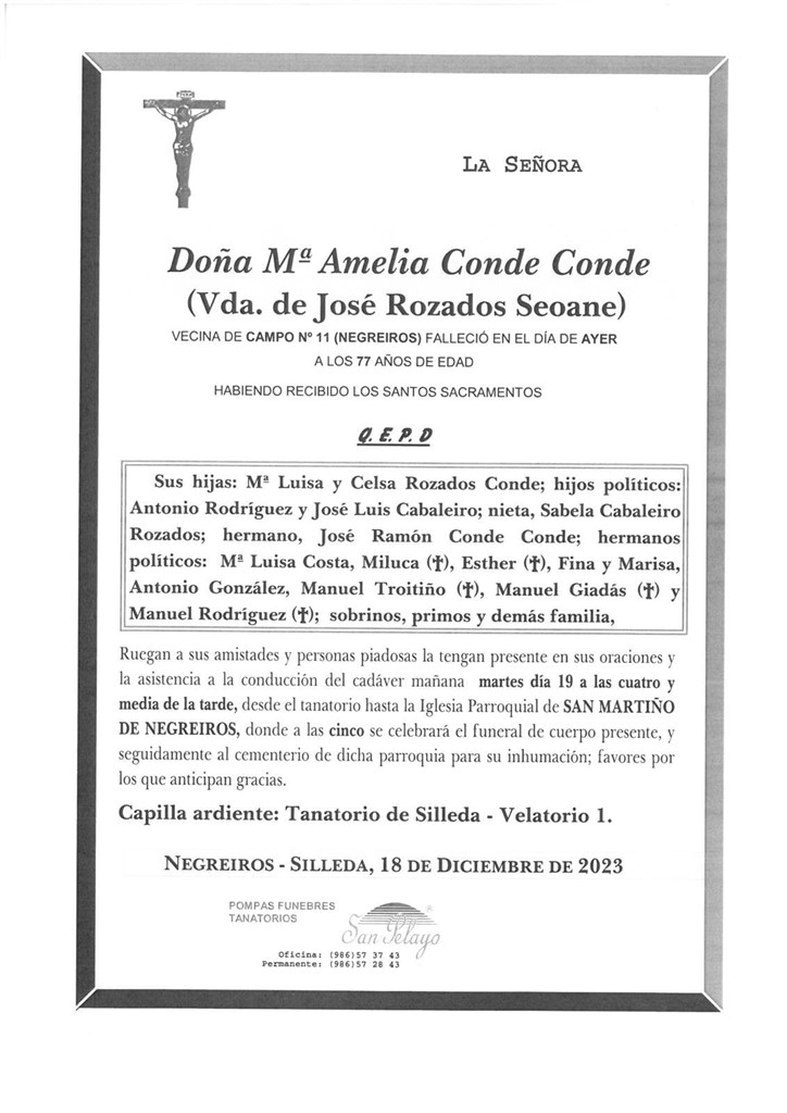 Foto principal Mª  AMELIA CONDE CONDE