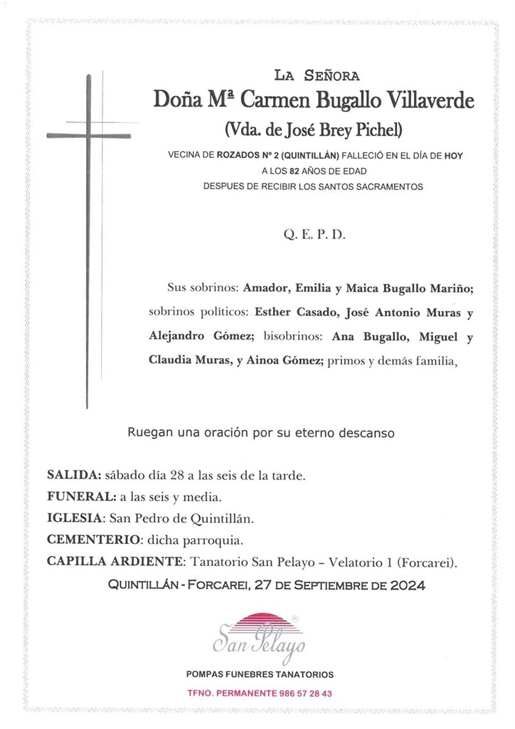 Foto principal Mª CARMEN BUGALLO VILLAVERDE
