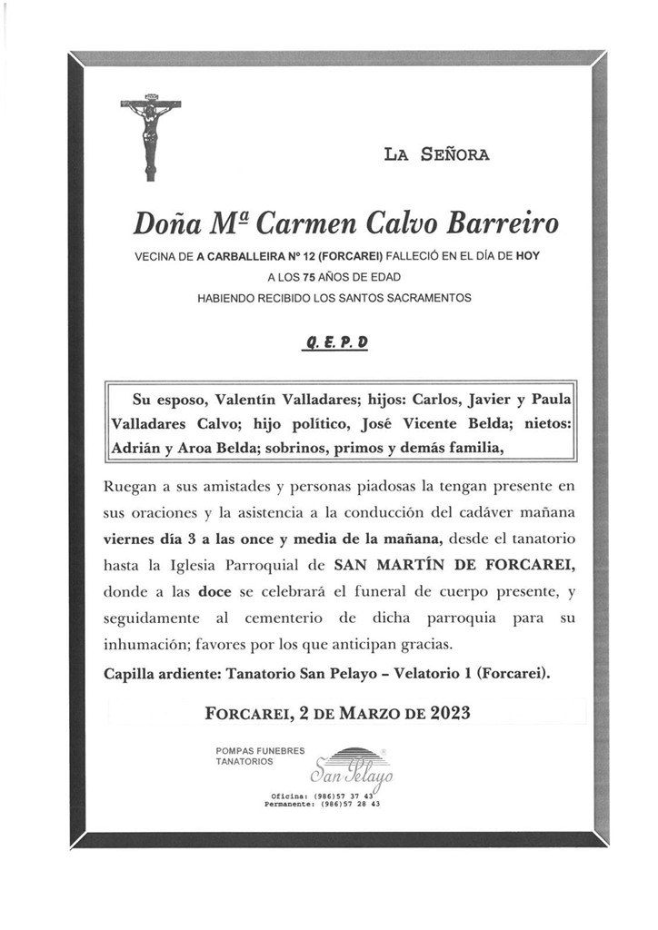 Foto principal Mª CARMEN CALVO BARREIRO