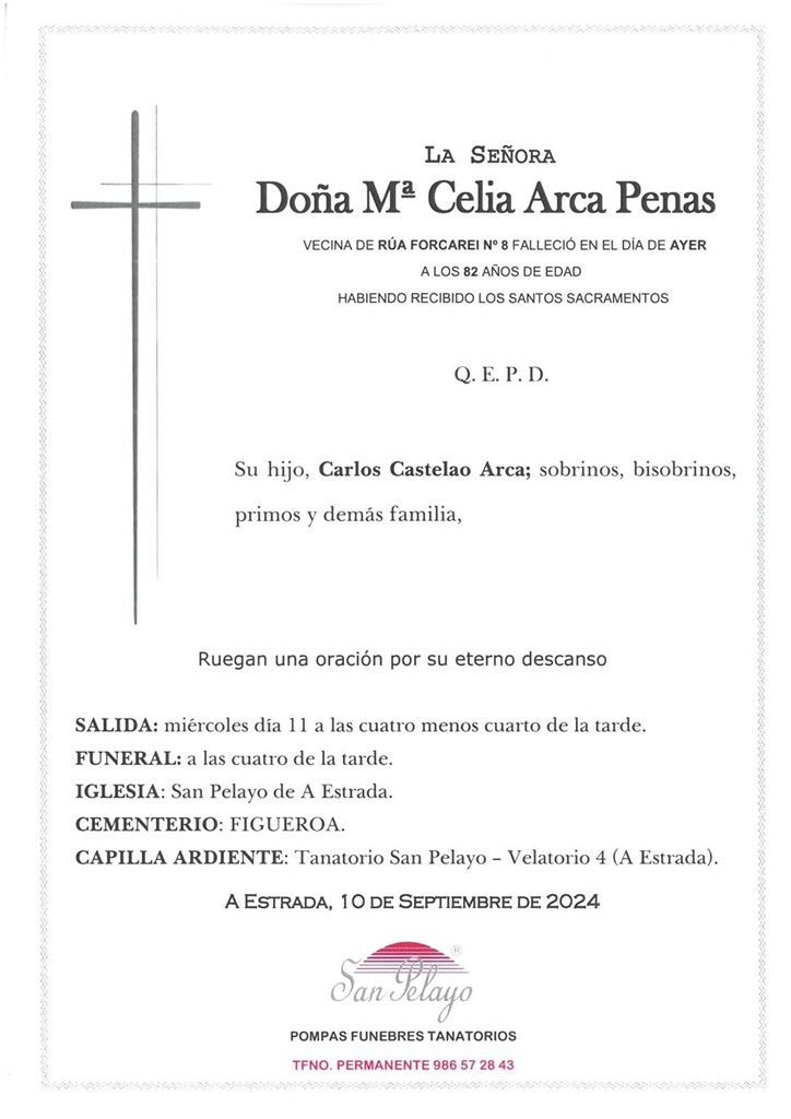 Foto principal Mª CELIA ARCA PENAS