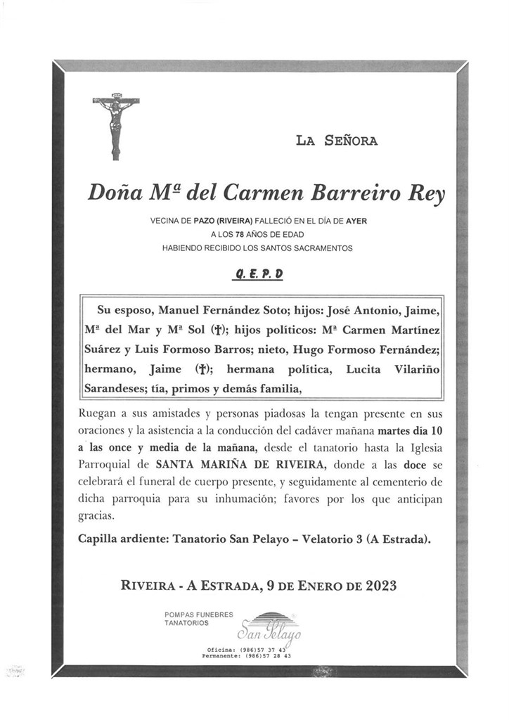 Foto principal Mª DEL CARMEN BARREIRO REY