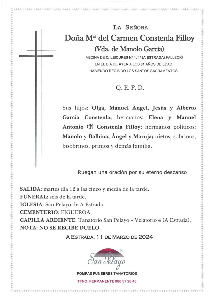 Foto principal Mª DEL CARMEN CONSTENLA FILLOY