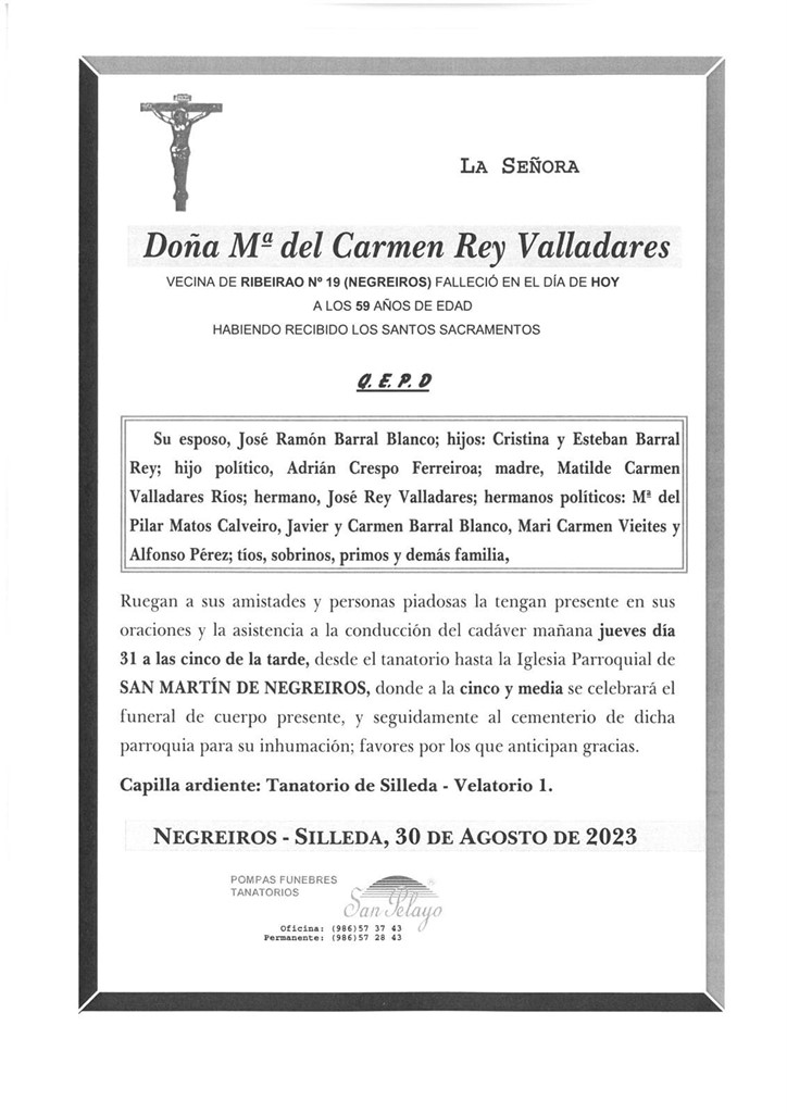 Foto principal Mª DEL CARMEN REY VALLADARES