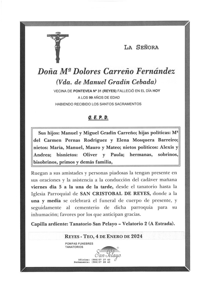 Foto principal Mª DOLORES CARREÑO FERNÁNDEZ
