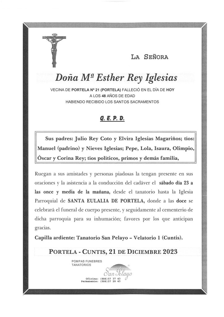 Foto principal Mª ESTHER REY IGLESIAS
