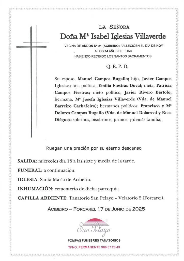 Foto principal Mª ISABEL IGLESIAS VILLAVERDE