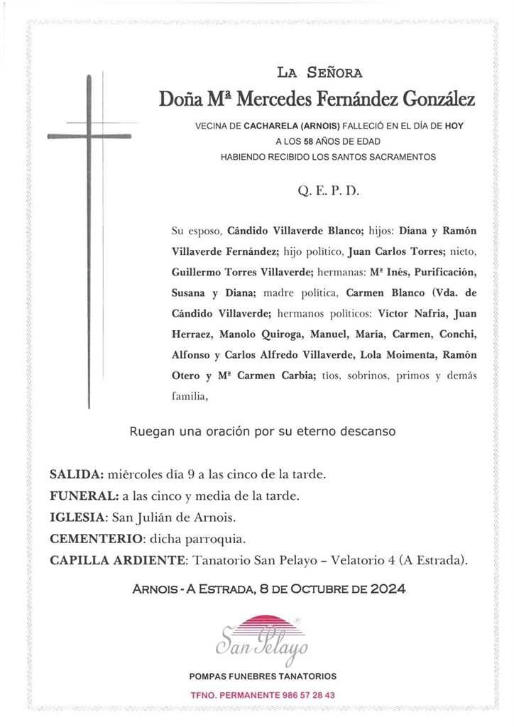 Foto principal Mª MERCEDES FERNÁNDEZ GONZÁLEZ