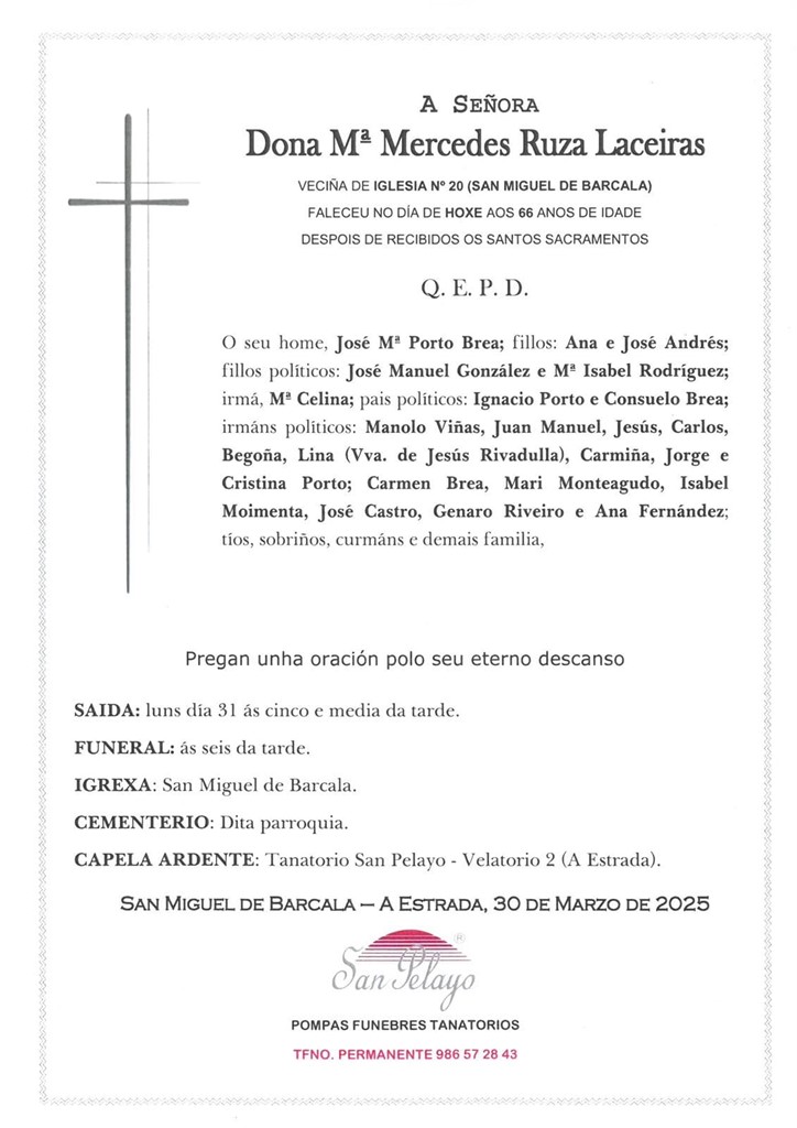 Foto principal Mª MERCEDES RUZA LACEIRAS