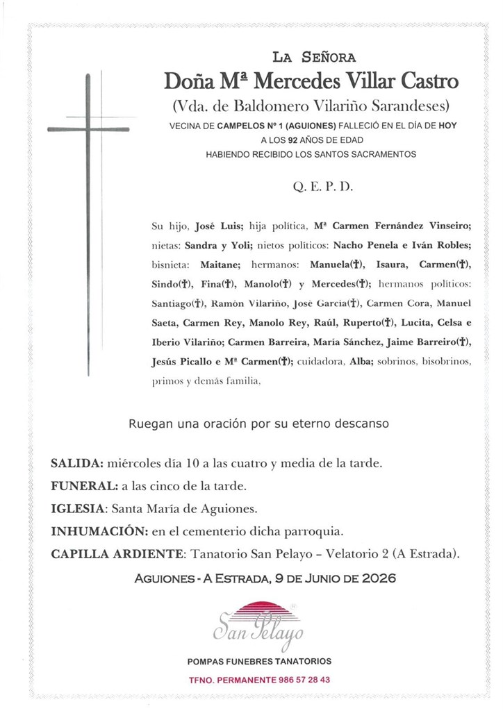 Foto 1 Mª MERCEDES VILLAR CASTRO