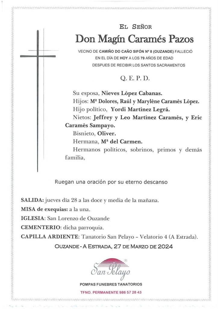 Foto principal MAGÍN CARAMÉS PAZOS