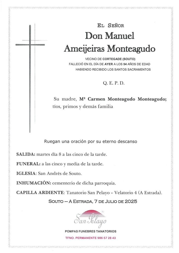 Foto principal MANUEL AMEIJEIRAS MONTEAGUDO