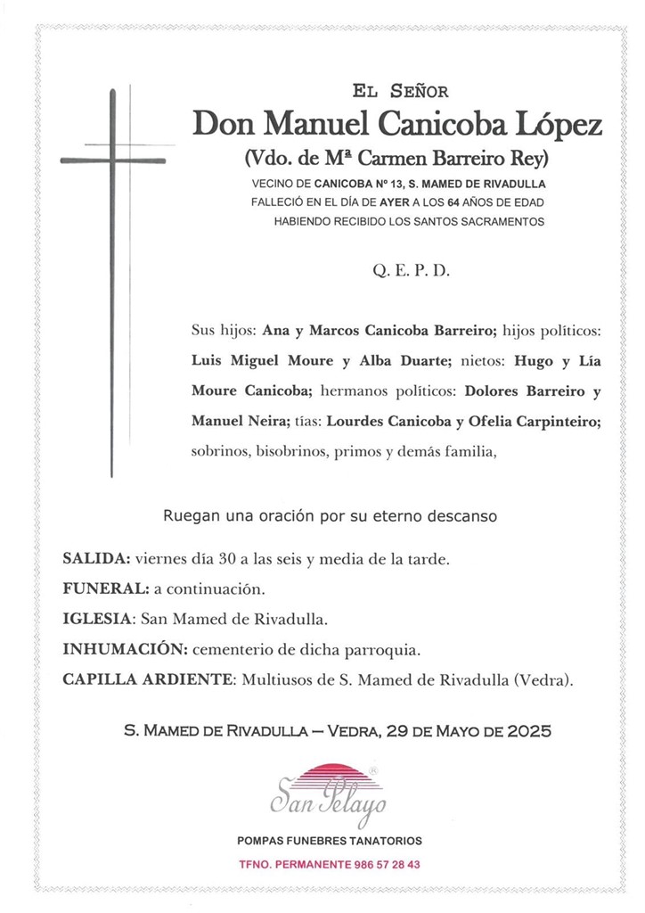 Foto principal MANUEL CANICOBA LÓPEZ
