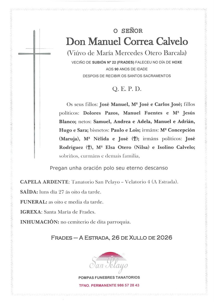 Foto 1 MANUEL CORREA CALVELO