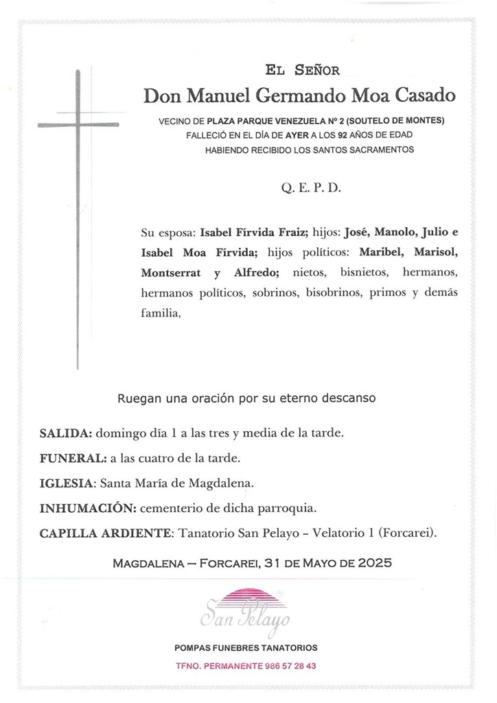 Foto principal MANUEL GERMANDO MOA CASADO