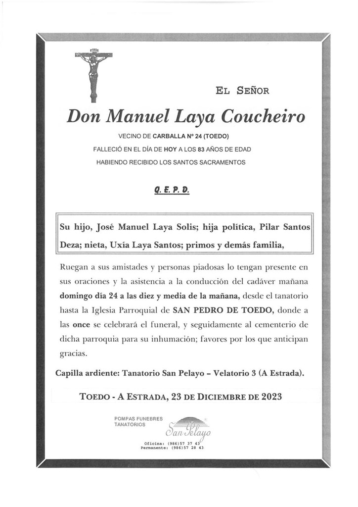 Foto principal MANUEL LAYA COUCHEIRO