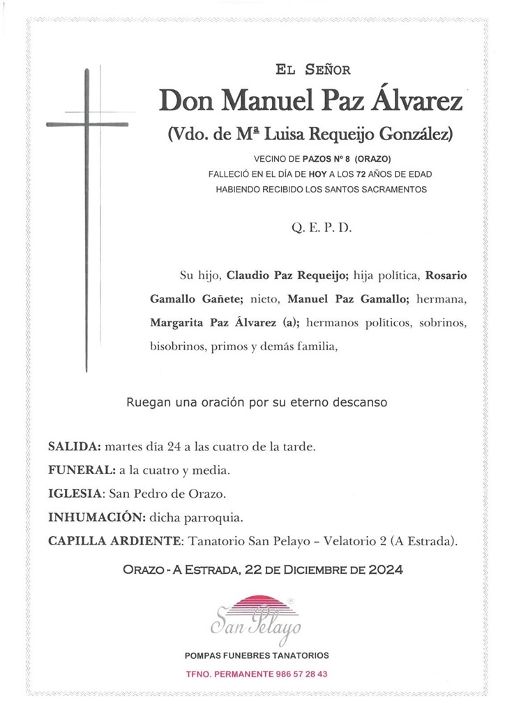 Foto principal MANUEL PAZ ALVAREZ