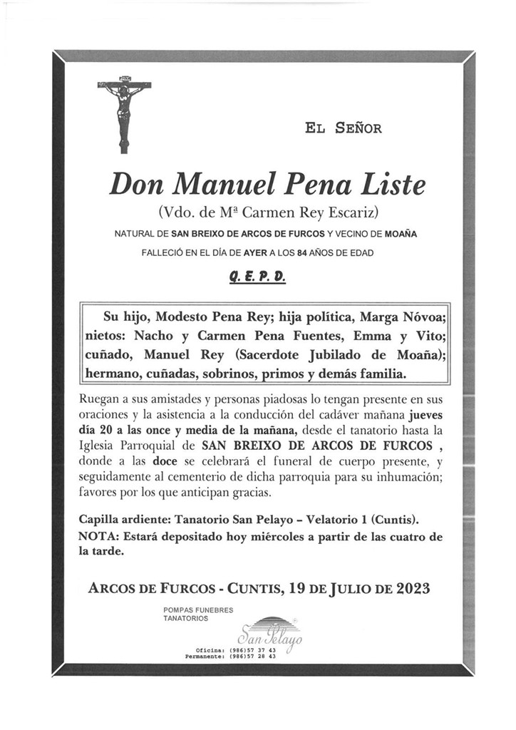 Foto principal MANUEL PENA LISTE