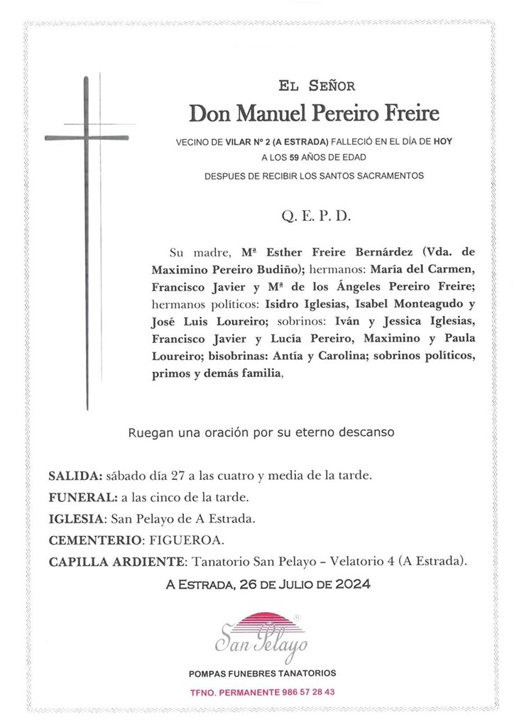 Foto principal MANUEL PEREIRO FREIRE