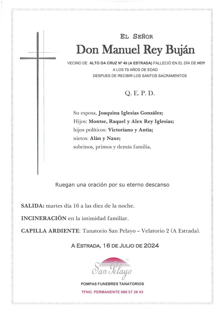 Foto principal MANUEL REY BUJAN