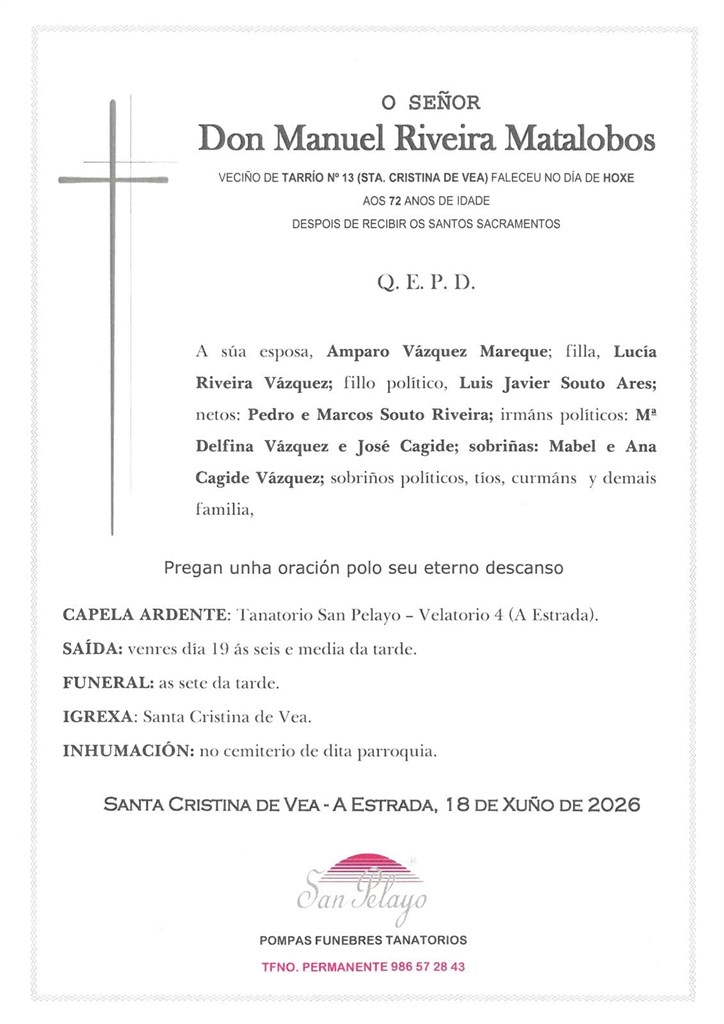 Foto 1 MANUEL RIVEIRA MATALOBOS