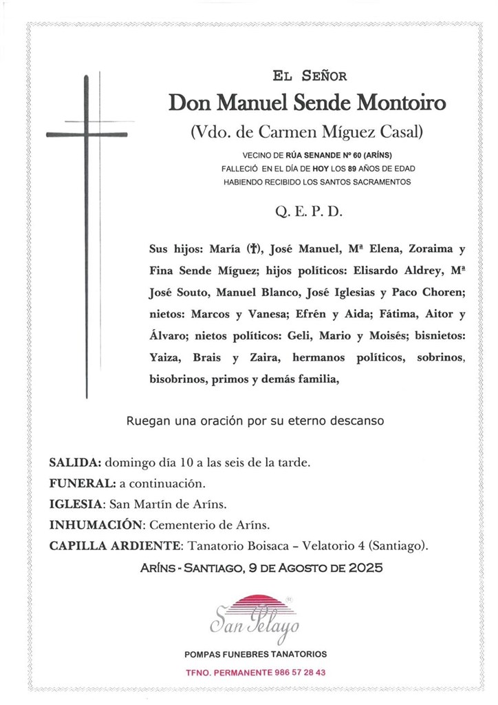 Foto principal MANUEL SENDE MONTOIRO