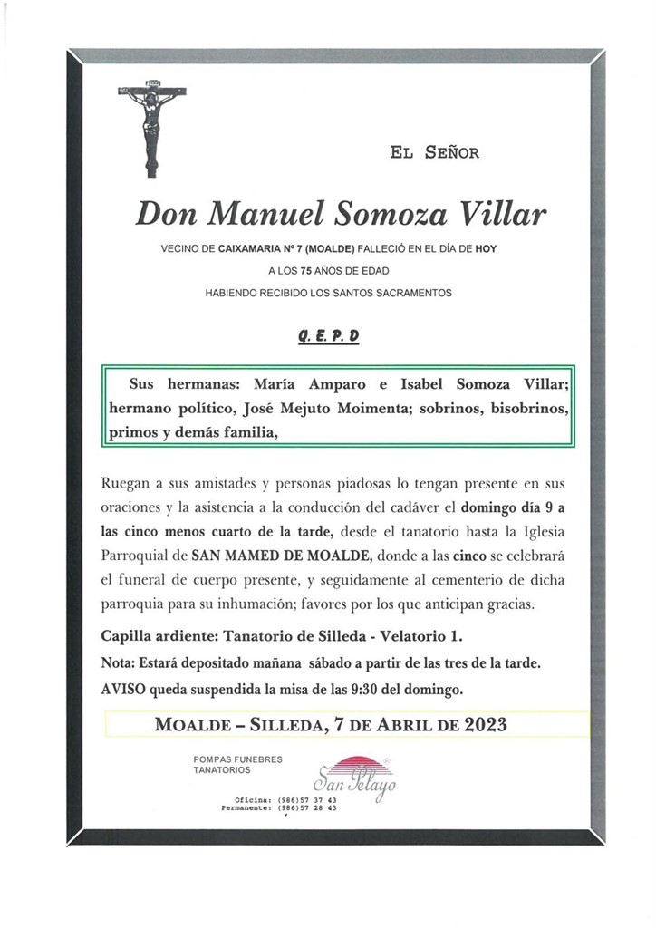 Foto principal MANUEL SOMOZA VILLAR
