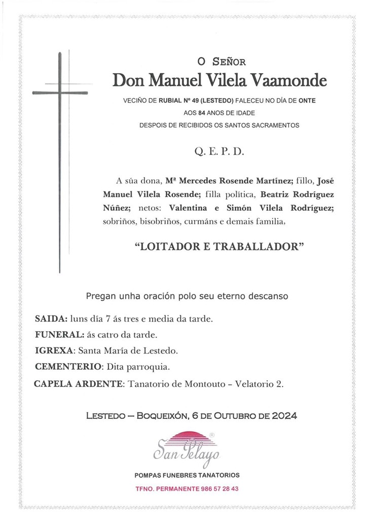 Foto principal MANUEL VILELA VAAMONDE