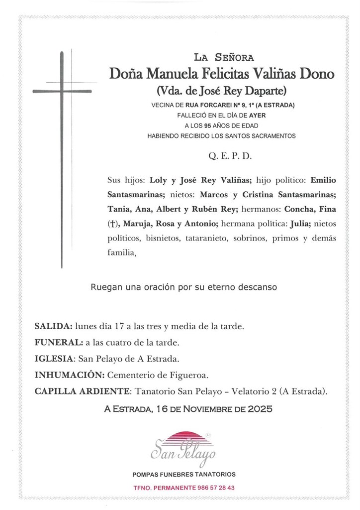 MANUELA FELICITAS VALIÑAS DONO