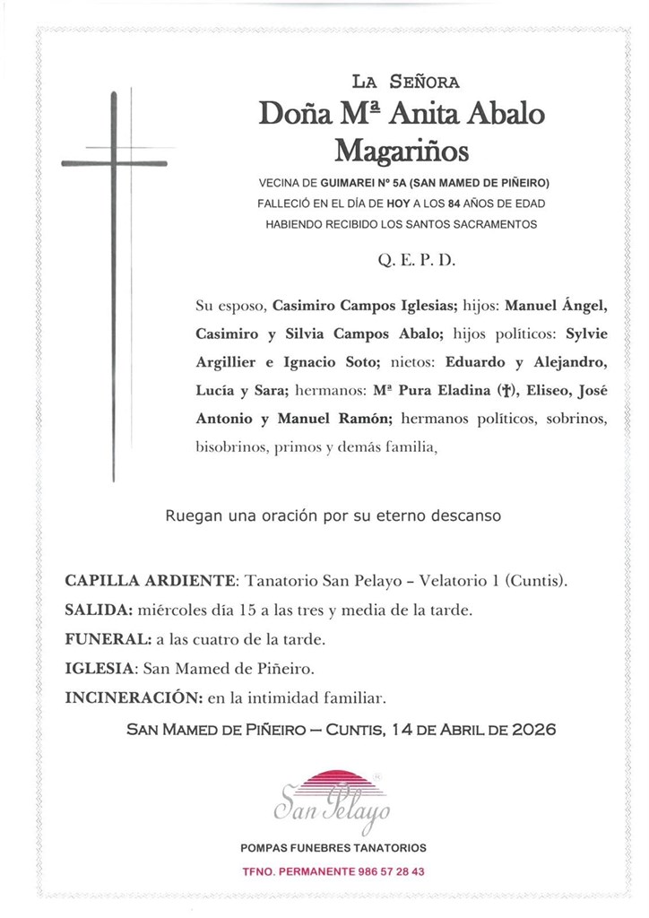 Foto 1 MARIA ANITA ABALO MAGARIÑOS