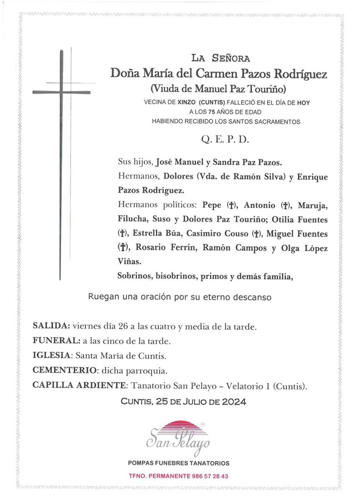 Foto principal MARIA DEL CARMEN PAZOS RODRIGUEZ