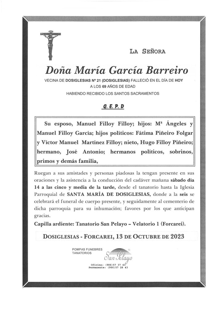 Foto principal MARIA GARCIA BARREIRO