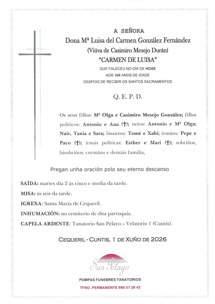 Foto 1 MARIA LUISA DEL CARMEN GONZÁLEZ FERNÁNDEZ