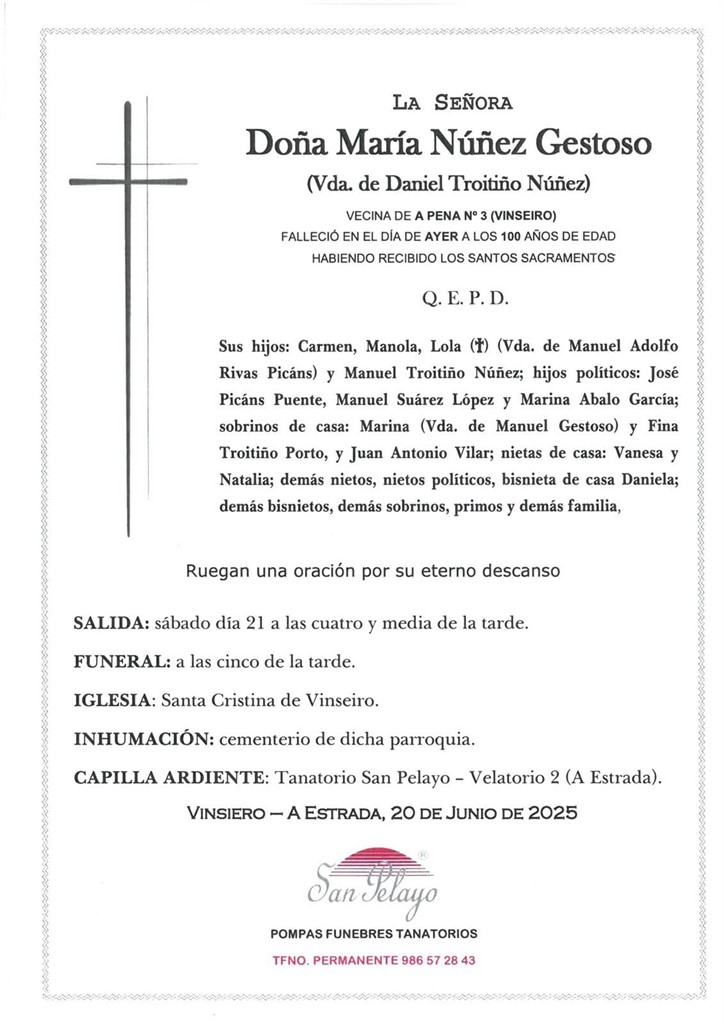 Foto principal MARÍA NÚÑEZ GESTOSO