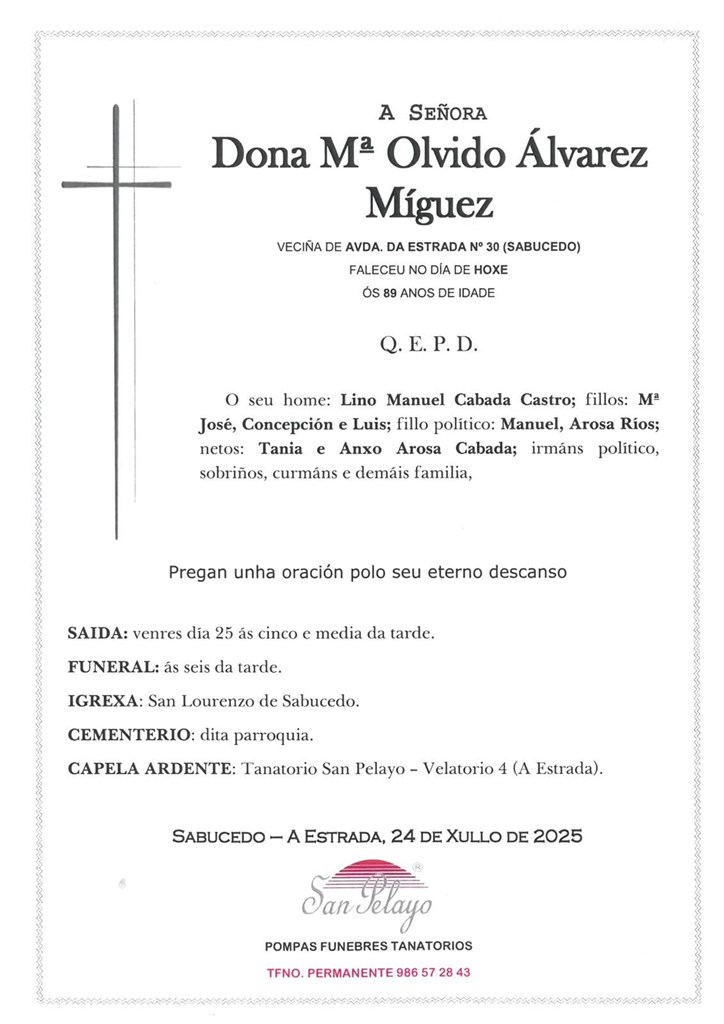 Foto principal MARIA OLVIDO ÁLVAREZ MÍGUEZ