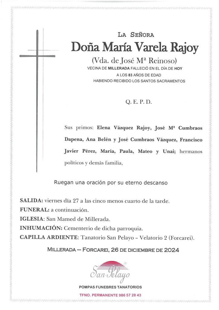 Foto principal MARIA VARELA RAJOY
