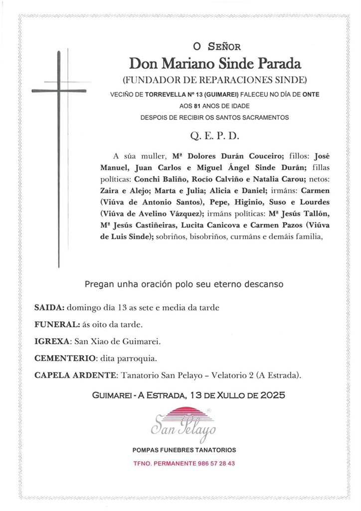 Foto principal MARIANO SINDE PARADA