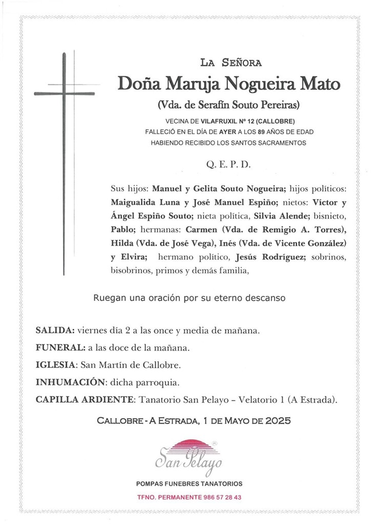 MARUJA NOGUEIRA MATO