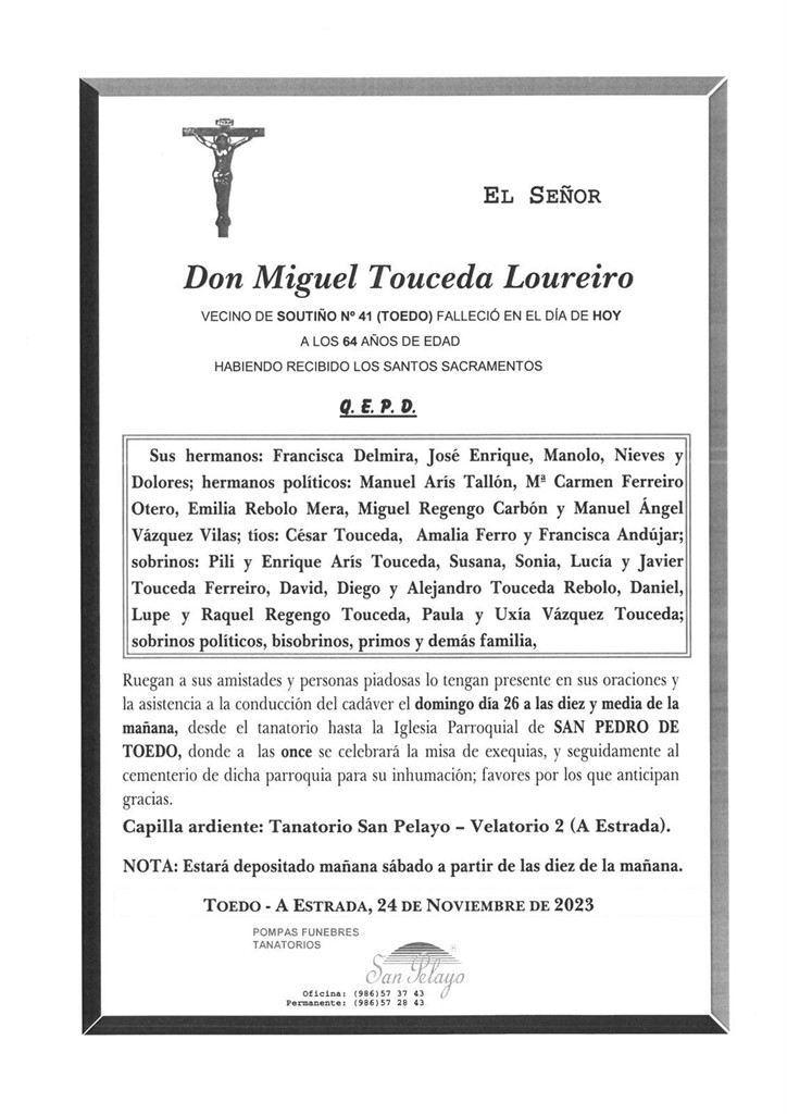 Foto principal MIGUEL TOUCEDA LOUREIRO