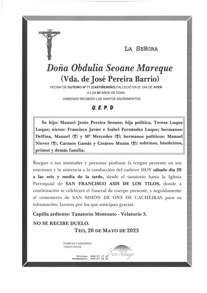 Foto principal OBDULIA SEOANE MAREQUE