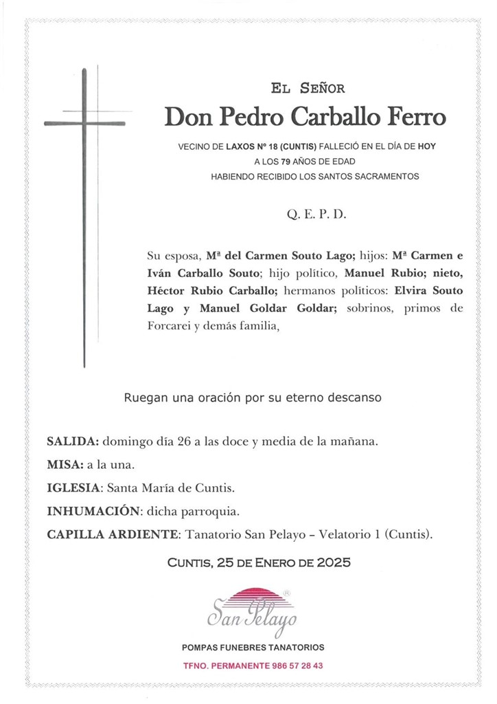 Foto principal PEDRO CARBALLO FERRO