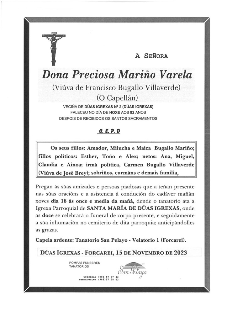 Foto principal PRECIOSA MARIÑO VARELA